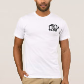 パパベアのシルエット 黒 Tシャツ (正面)