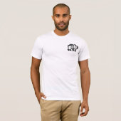 パパベアのシルエット 黒 Tシャツ (正面フル)