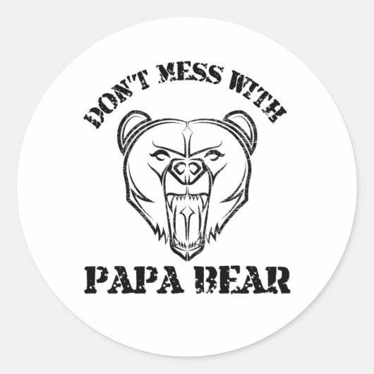 パパベアを台無しにしない ラウンドシール (正面)