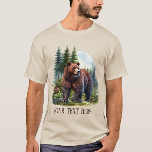 パパベアクールカスタマイズ可能 Tシャツ (正面)