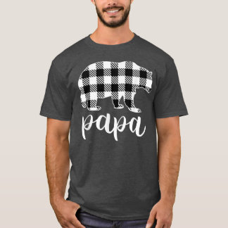 パパベアグレイ水牛プレイドパジャマ Tシャツ