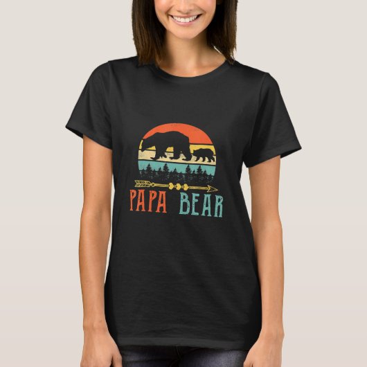 パパベアダディーメンズアイディア Tシャツ (正面)