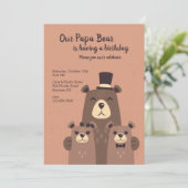 パパベアバースデーパーティー 招待状 (スタンド正面)