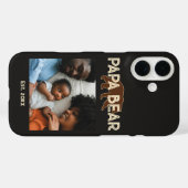 パパベアパパ記念年フォトブラック Case-Mate iPhoneケース (裏面 (横))