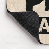 パパベアパパ2014グランジ、ブラック マウスパッド (コーナー)