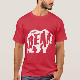 パパベアホワイトシルエット。 Tシャツ