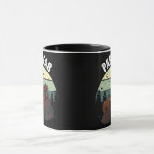 パパベアヴィンテージ父の日パパおじいちゃん  マグカップ (中央)