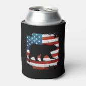 パパベア7月4日（米国国旗の独立性あり） 缶クーラー (缶正面)