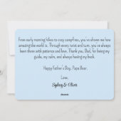 パパベア&カッブハッピーファーザーズデイカード シーズンカード (裏面)