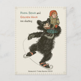 パパベア&ゴールデンヘアスケートで滑るCC0715フェアユタレ ポストカード
