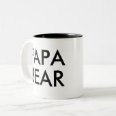 パパベア ユーモアおもしろいジョークのマグ| ツートーンマグカップ (正面左)