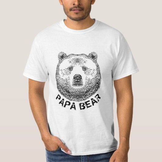 パパベア 手描きイラスト Tシャツ (正面)