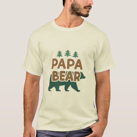 「パパベア」父のラブTシャツ Tシャツ (正面)