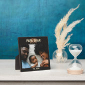 パパベア 父 年 写真 黒 フォトプラーク (インサイチュ)