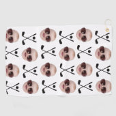 パパベビー用キッズフォト最高の顔パパBy Par ゴルフタオル (横)