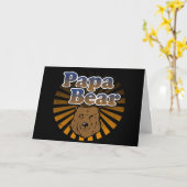 パパベファーザデーカッコいいヴィンテージルック カード (黄色い花)