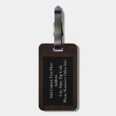 パパベファーザデーカッコいいヴィンテージルック ラゲッジタグ (裏面縦)