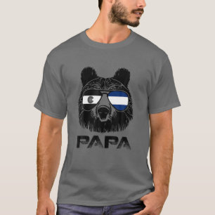 パパベーカッコいいスサングラスコロラド州旗プライドパター Tシャツ