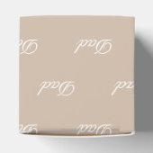 パパベージュタンカスタムホワイトスクエレガントリプト フェイバーボックス (上部)