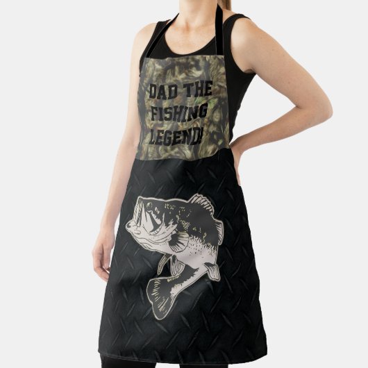 パパベース魚釣りレジェンドスポーツ迷彩柄 エプロン (インサイチュ)