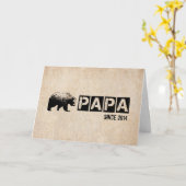 パパベーブブラックとのハッピー父親のグランジ日 カード (黄色い花)