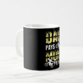 パパペイズママ祈モトクロスダートバイク コーヒーマグカップ (正面左)