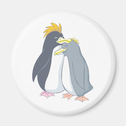パパペンギンがママペンギンを愛す マグネット (正面)