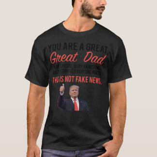パパホリデーギフトファーザーズデイドナルドトランプ Tシャツ