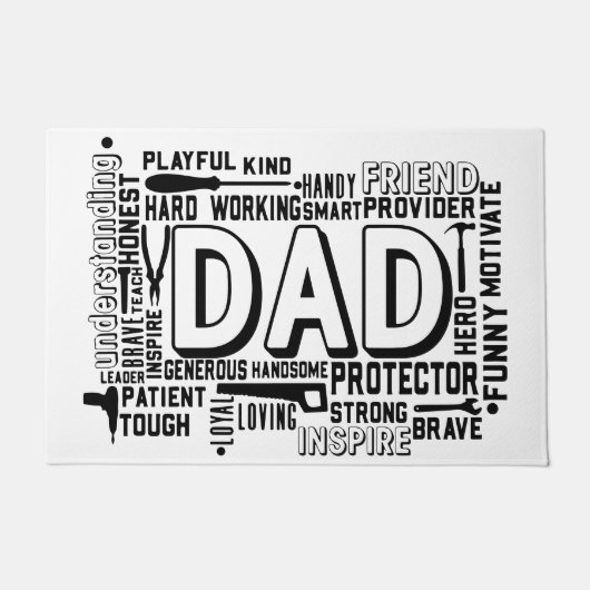 パパホームオーマートハウスグリーティングポーチドア ドアマット (正面)