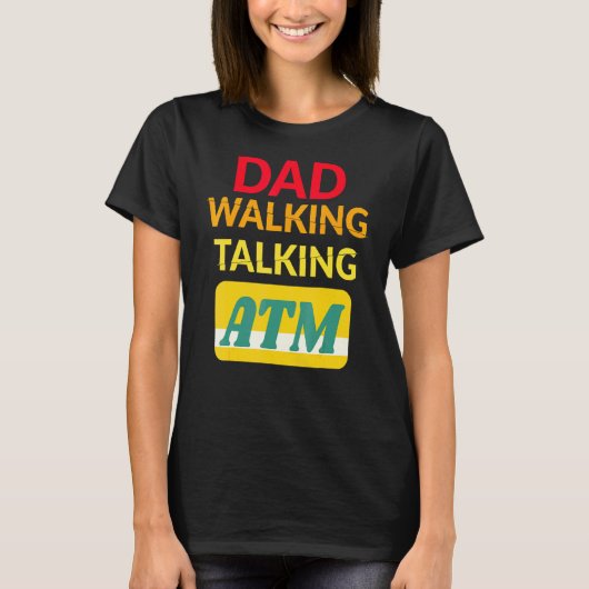 パパボディパパ歩く通話Atm Tシャツ (正面)