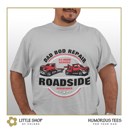 パパボディ修理道端アシスタンストウトラック Tシャツ