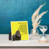 パパポエムプラークゴリラデザイン フォトプラーク (インサイチュ)