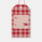 パパポーラベアホールディングランタンホリデーギフトラベル ギフトタグ (裏面)