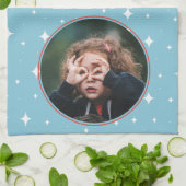 パパマイスーパーヒーローおもしろいフォトファーザーズ日 キッチンタオル (折り畳み)