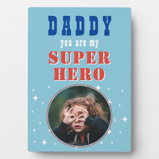 パパマイスーパーヒーローおもしろいフォトファーザーズ日 フォトプラーク (正面)