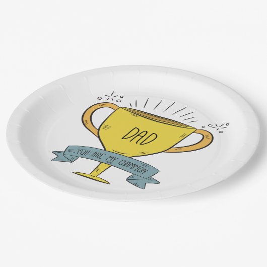 パパマイチャンピオンファーザーズデイ |紙プレート ペーパープレート (アングル)