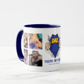 パパマイヒーローハッピーパパの日 マグカップ (正面左)