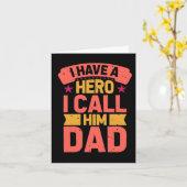 パパマイヒーローファーザーズデイカード カード (黄色い花)