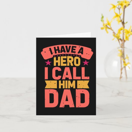 パパマイヒーローファーザーズデイカード カード (黄色い花)