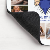 パパマイヒーロー16フォトコラージュ マウスパッド (コーナー)