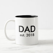 パパマググ |新生児妊娠のお知らせプレゼント ツートーンマグカップ (左)