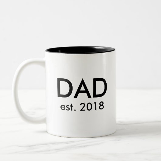 パパマググ |新生児妊娠のお知らせプレゼント ツートーンマグカップ (左)