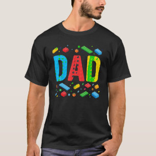 パパマスタービルダー建物ブロックファミリF Tシャツ