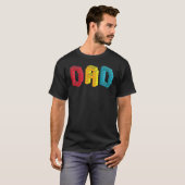 パパマスター建物ブロックファミリS Tシャツ (正面フル)