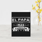 パパマスチョンおもしろいメスペインのキシカン父の日 カード (黄色い花)