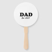 パパママカスタム最長日付ベビーシャワーパーティーゲーム ハンドファン (正面)