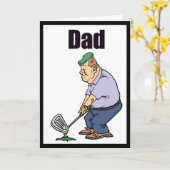 パパマンガゴルファー2 Happy Father's Day Card カード (黄色い花)