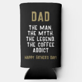 パパマン神話レジェンドコーヒー中毒おもしろい スリム缶クーラー (裏面)