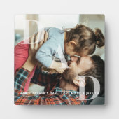 パパミニマルオーバーレイ父の日フォトキープサケ フォトプラーク (正面)