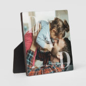 パパミニマルオーバーレイ父の日フォトキープサケ フォトプラーク (正面)